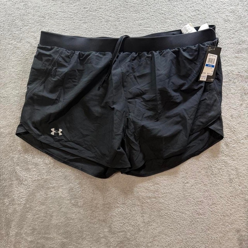 Under Armour Women's Fly By 2.0 Running Shorts Black Size XL NWT